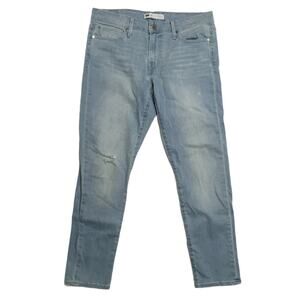 Levi's Skinny Jeans Light Wash Distressed‎ 9" Rise Women's 8 Denim Pants Casual